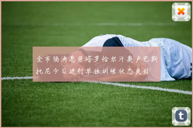 全市场消息劳塔罗恰尔汗奥卢巴斯托尼今日进行单独训练状态良好